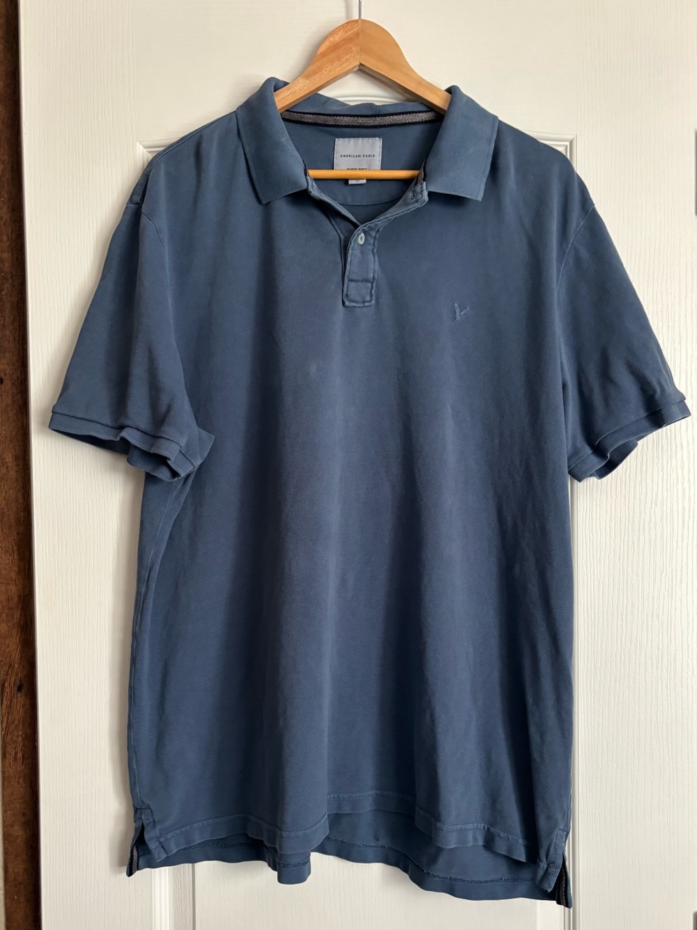 American Eagle Outfitters Blue Polo Shirt